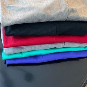 Six pairs of size 8 capri/ankle dress pants